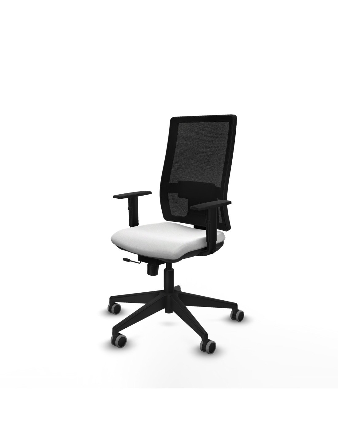 Piqueras y Crespo Horna traslack malla negra bali blanco brazos 1D base piramidal  ruedas 65mm engomadas