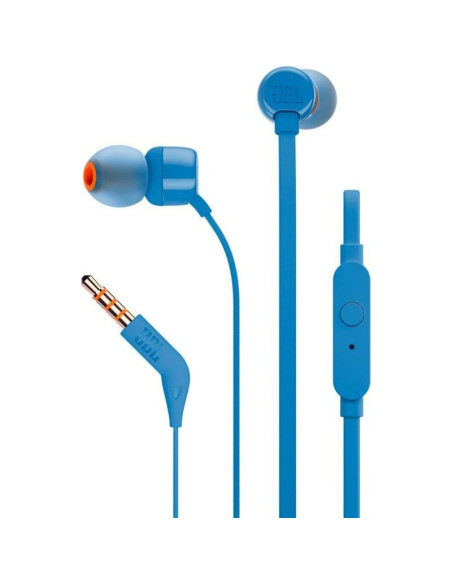 AURICULARES + MICROFONO JBL TUNE 110 IN EAR AUX BLUE