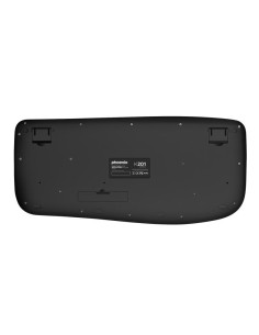 TECLADO PHOENIX K201 ERGONOMICO WIRELESS BLACK 2