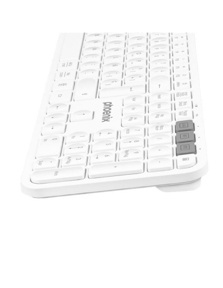 TECLADO PHOENIX K300 MULTIDISPOSITIVO WIRELESS WHITE