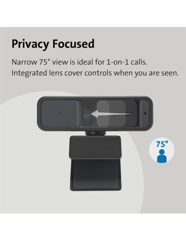 WEBCAM KENSINGTON W2000 FULL HD 1080P BLACK