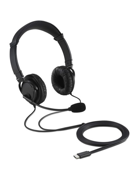 AURICULARES + MICROFONO KENSINGTON K97457WW HI-FI USB-C BLACK
