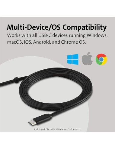 AURICULARES + MICROFONO KENSINGTON K97457WW HI-FI USB-C BLACK