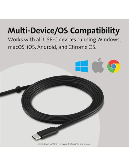 AURICULARES + MICROFONO KENSINGTON K97457WW HI-FI USB-C BLACK