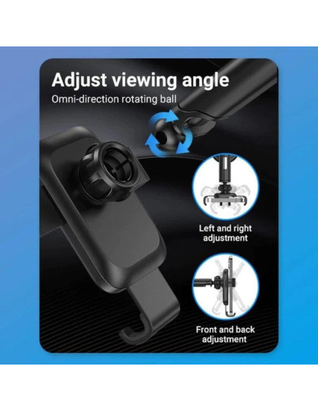 SOPORTE VENTION KCOB0 COCHE PARA SMARTPHONE 4.7-7.32 VENTOSA BLACK
