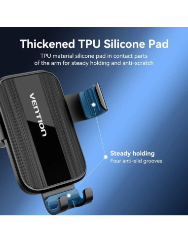 SOPORTE VENTION KCTB0 COCHE PARA SMARTPHONE 4.7-7.2 BLACK