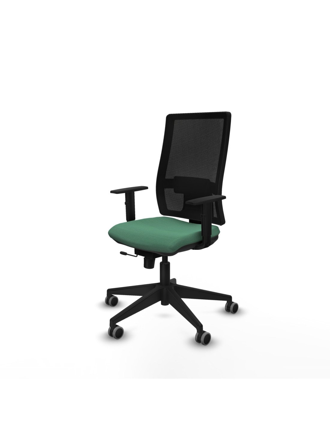 Piqueras y Crespo Horna traslack malla negra bali verde esmeralda brazos 1D base piramidal  ruedas 65mm engomadas