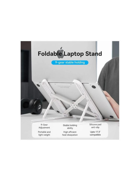SOPORTE VENTION SOBREMESA PARA NOTEBOOK/TABLET HASTA 17.3 REG.ALTURA WHITE