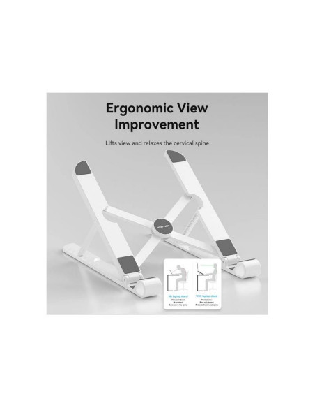 SOPORTE VENTION SOBREMESA PARA NOTEBOOK/TABLET HASTA 17.3 REG.ALTURA WHITE