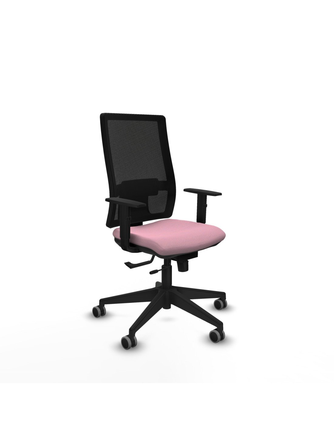 Piqueras y Crespo Horna traslack malla negra bali rosa brazos 1D base piramidal ruedas 65mm engomadas