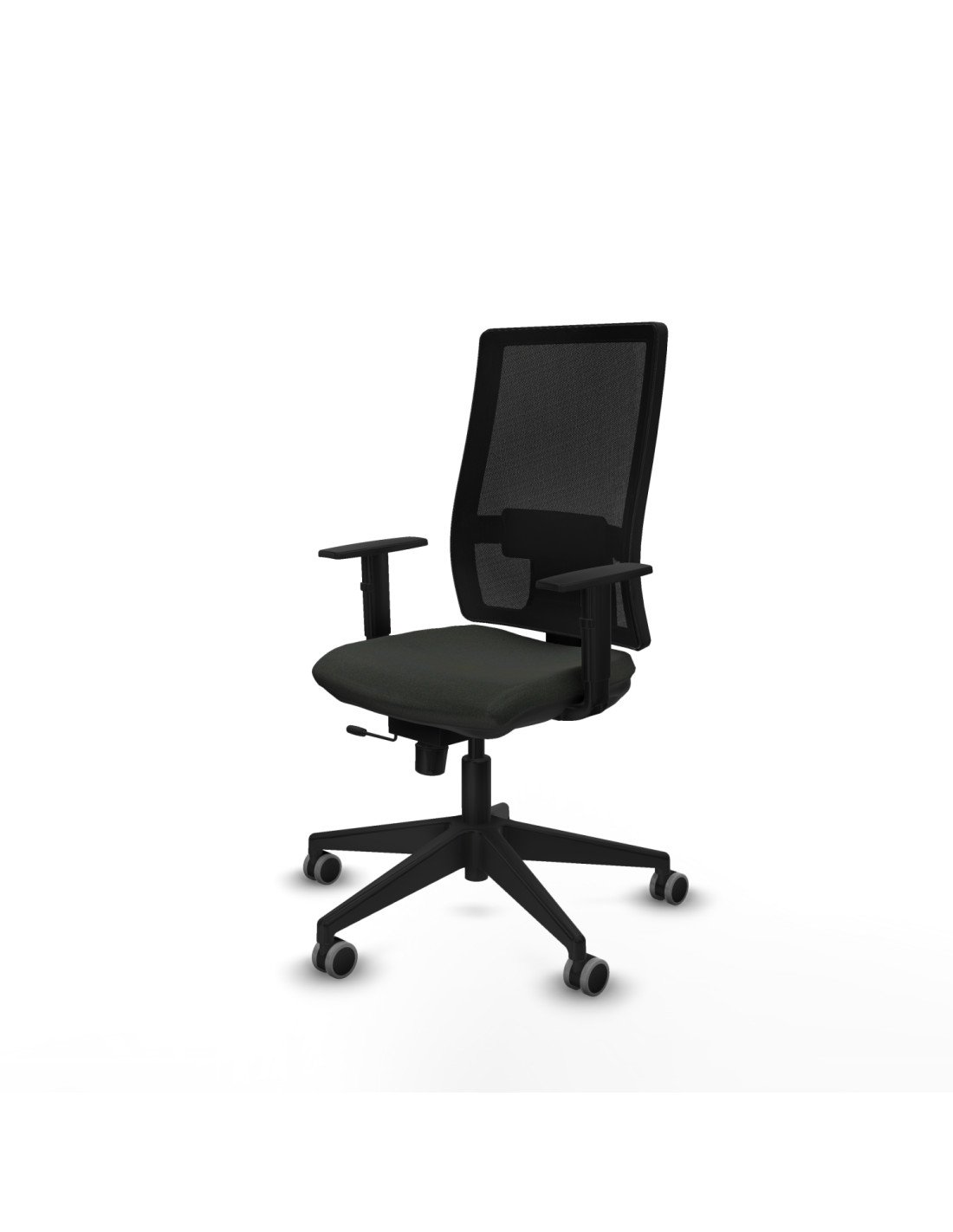 Piqueras y Crespo Horna traslack malla negra bali negro brazos 1D base piramidal  ruedas 65mm engomadas