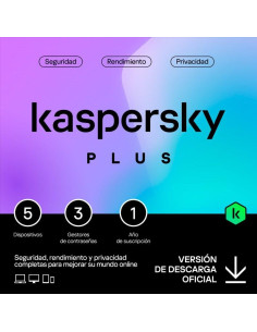 ANTIVIRUS KASPERSKY PLUS 1YEAR 5L PC/MAC/ANDROID/IOS L.ELECTRONICA