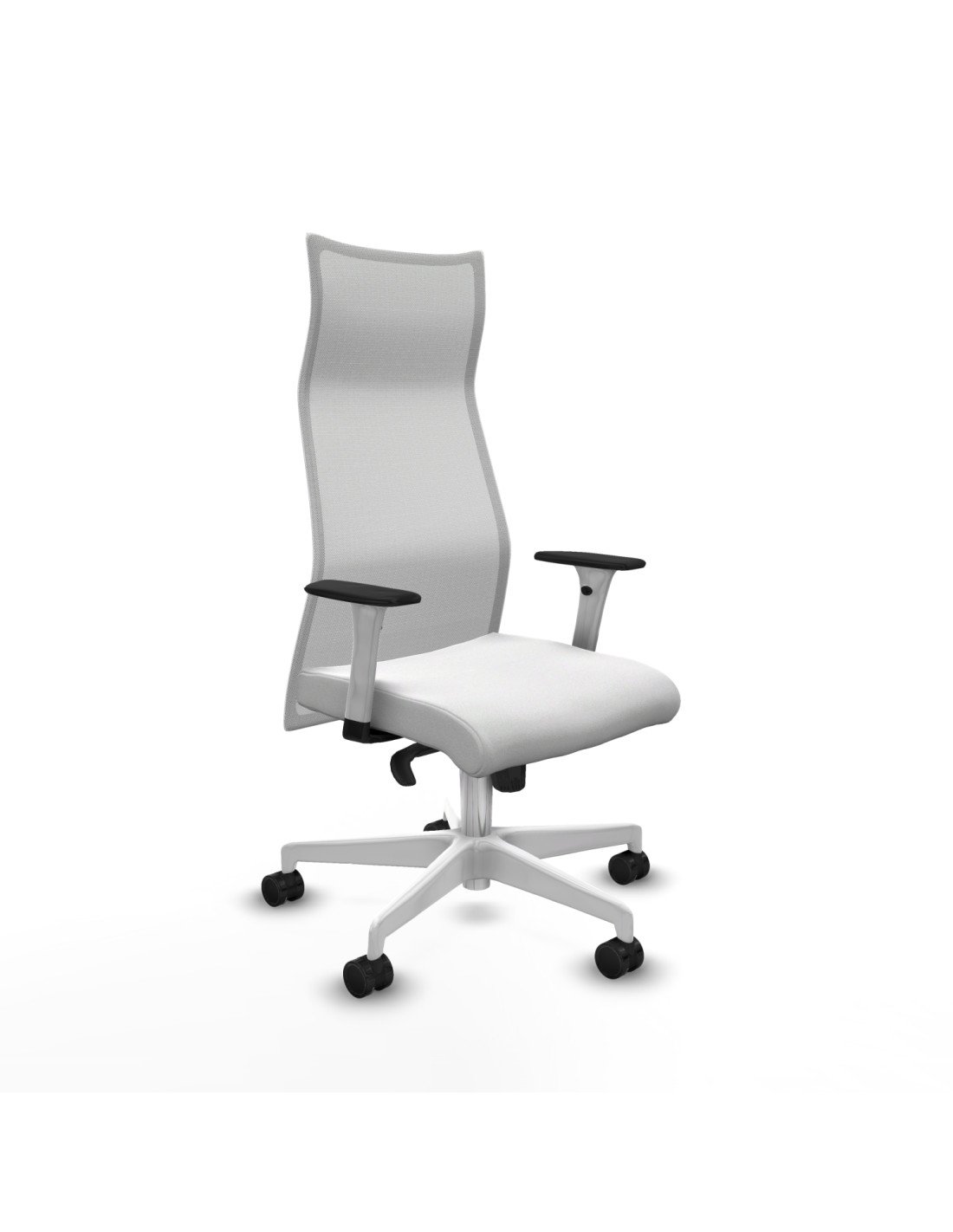 Piqueras y Crespo Albacete malla sincro malla blanca bali blanco brazos blancos base blanca ruedas 65 mm nailon