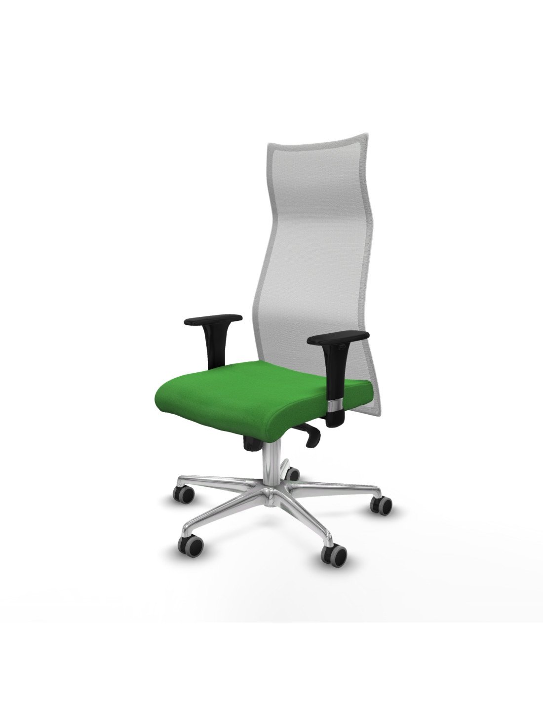 Piqueras y Crespo Albacete malla sincro malla blanca bali verde brazos 1D base aluminio ruedas 65mm engomadas