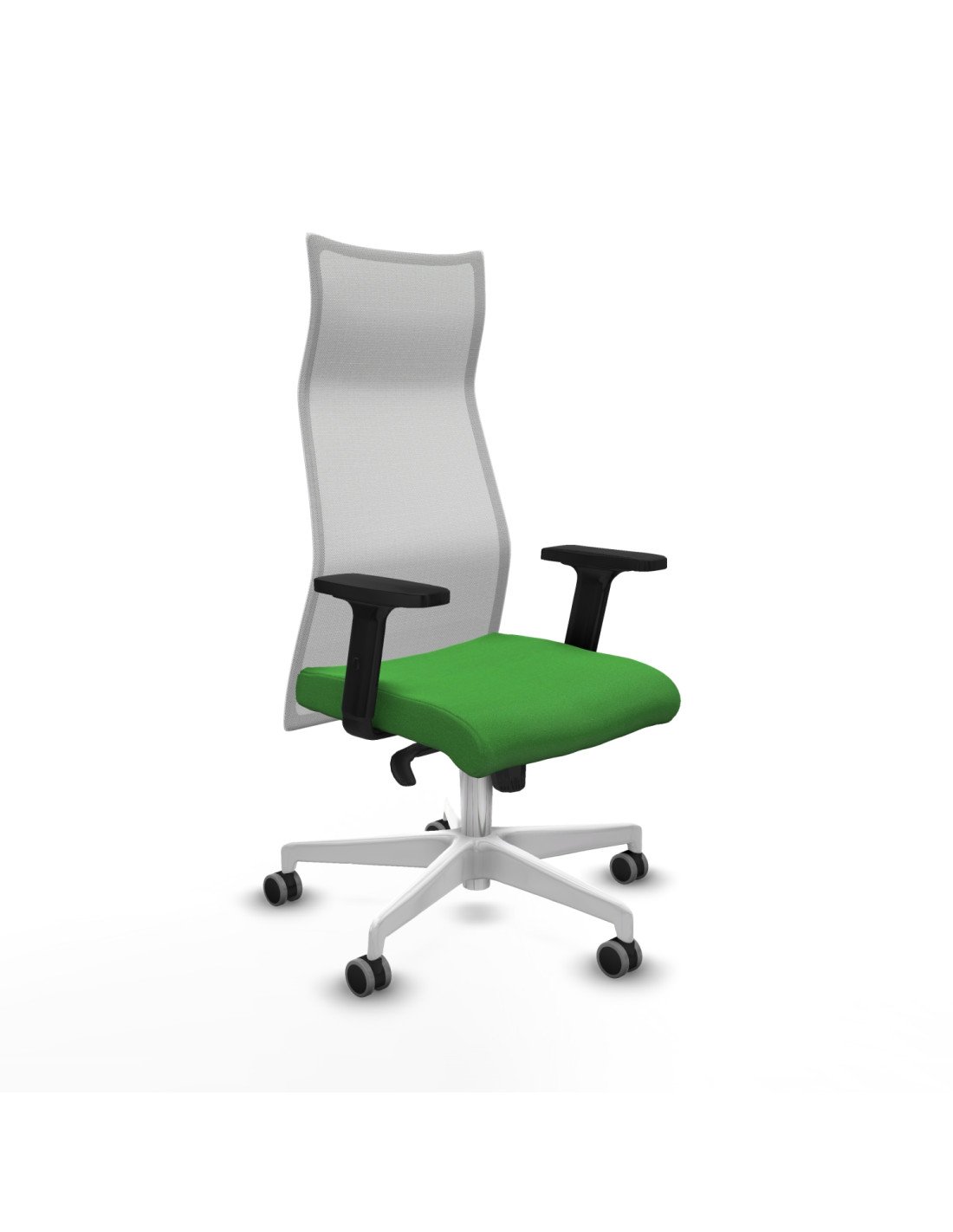 Piqueras y Crespo Albacete malla sincro malla blanca bali verde brazos 2D base blanca ruedas 65mm engomadas