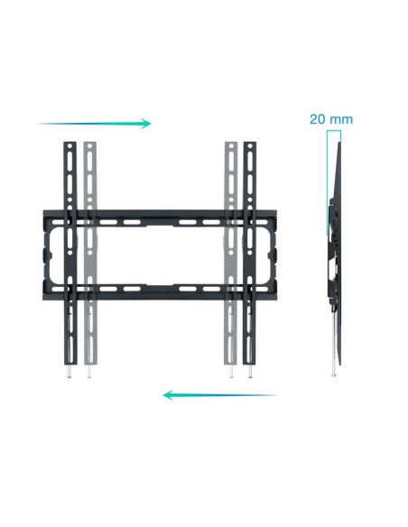 SOPORTE PARED TV MONITOR TOOQ 32-70 45KG BLACK