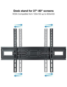 SOPORTE TV MONITOR TOOQ 37-80 40KG INCLINABLE/GIRATORIO BLACK 2