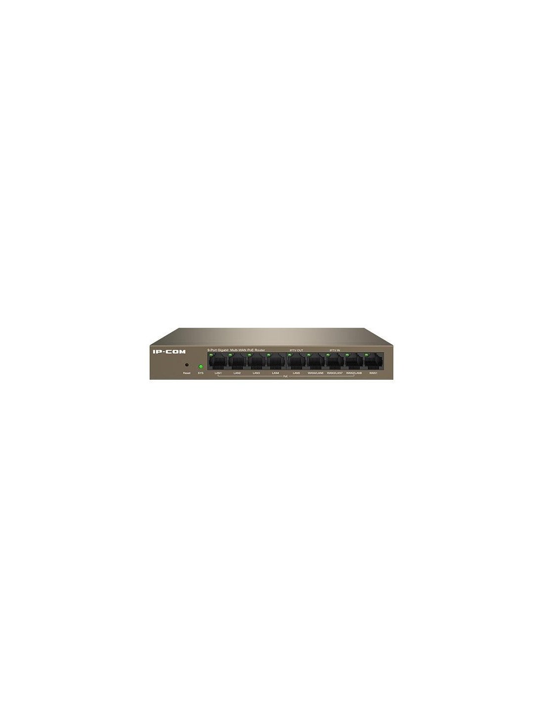 SWITCH IP-COM GIGABIT 9 PUERTOS POE GESTIONABLE METAL