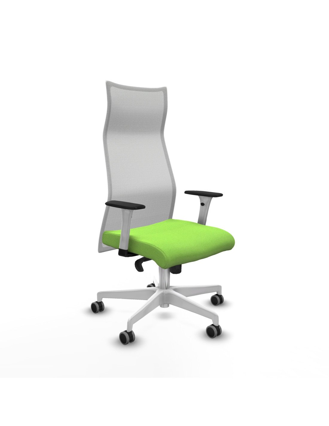 Piqueras y Crespo Albacete malla sincro malla blanca bali pistacho brazos blancos base blanca ruedas 65mm engomadas