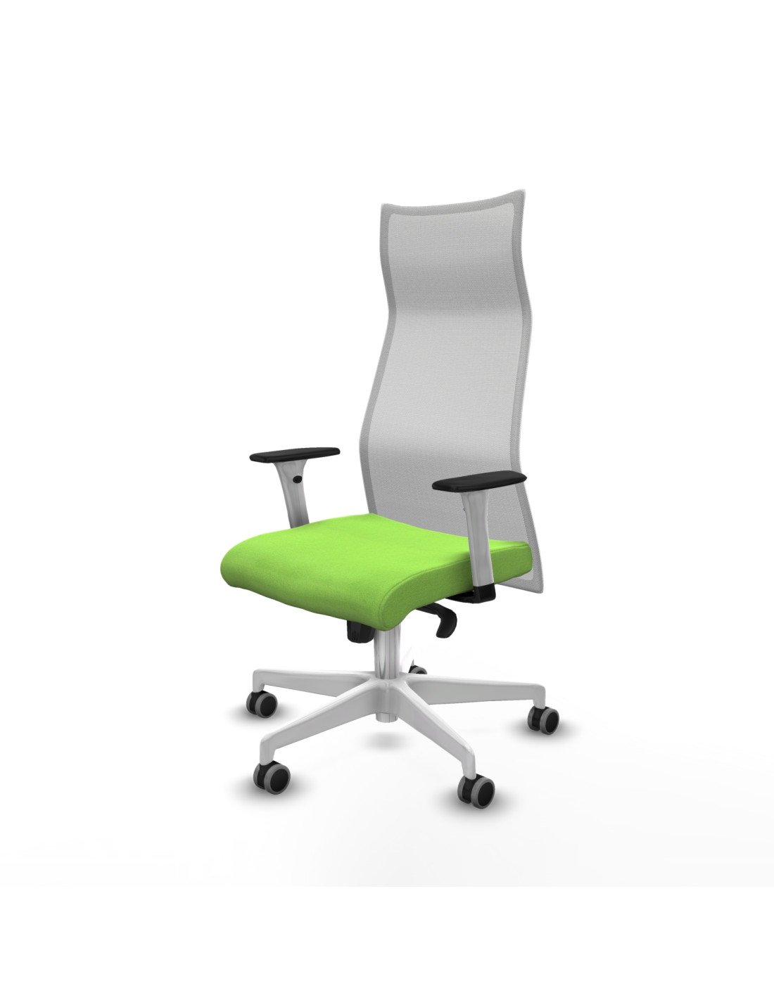 Piqueras y Crespo Albacete malla sincro malla blanca bali pistacho brazos blancos base blanca ruedas 65mm engomadas