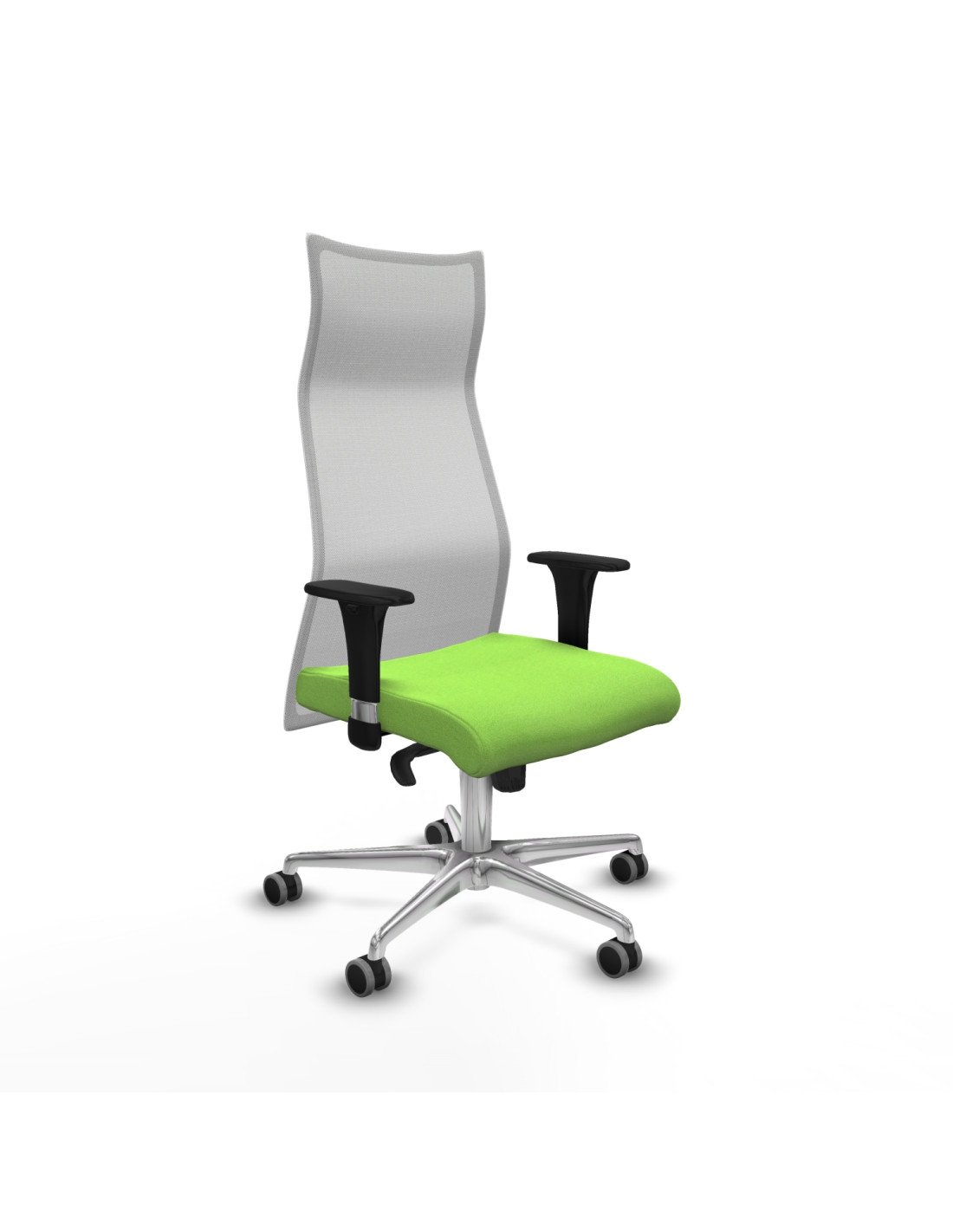 Piqueras y Crespo Albacete malla sincro malla blanca bali pistacho brazos 1D base aluminio ruedas 65mm engomadas