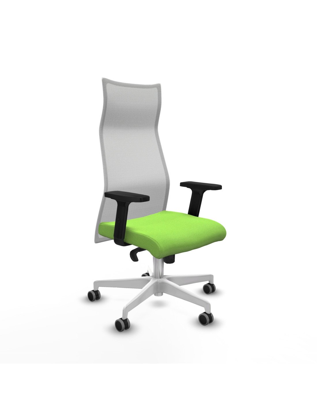 Piqueras y Crespo Albacete malla sincro malla blanca bali pistacho brazos 2D base blanca ruedas 65mm engomadas