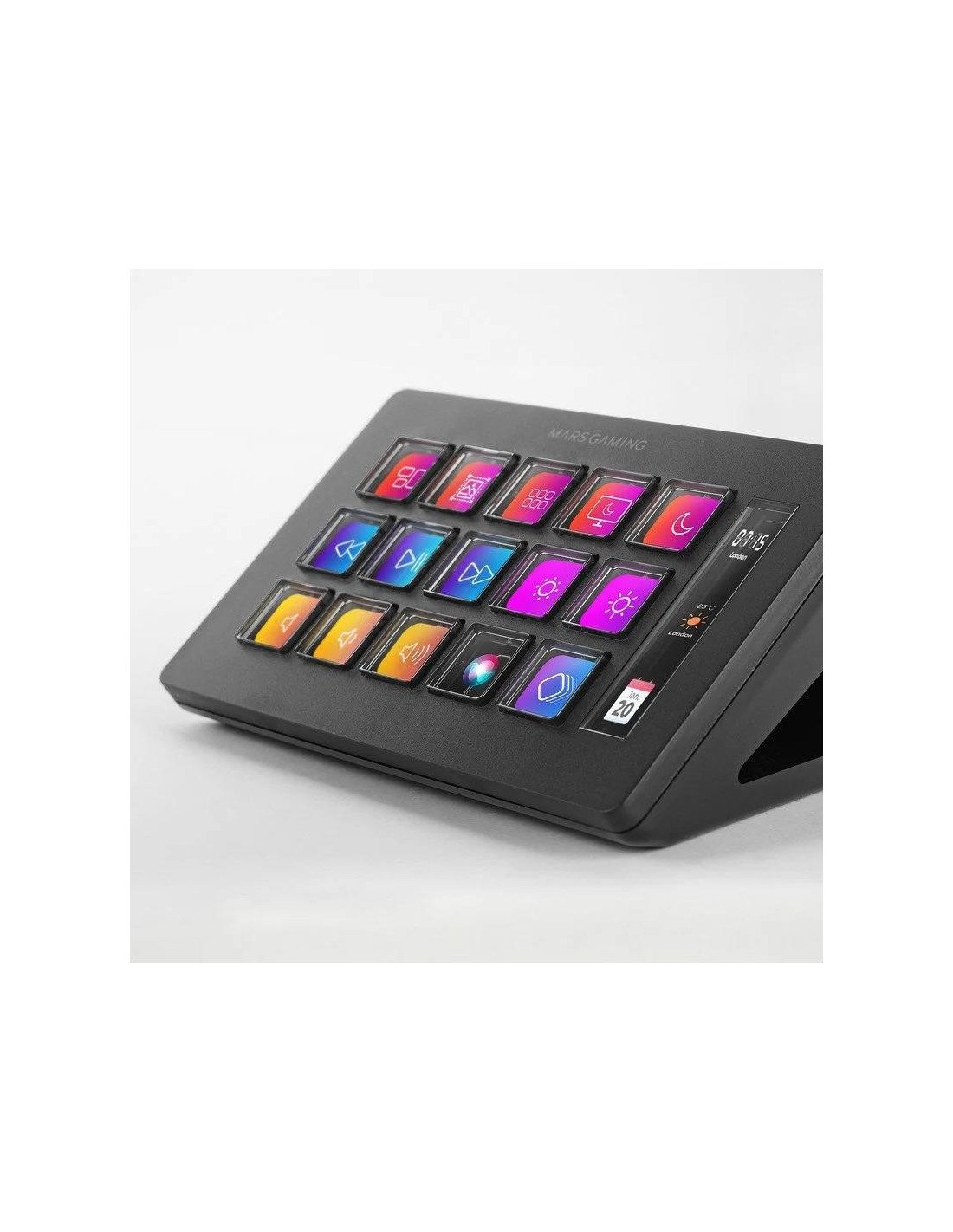 STREAM DECK MARS GAMING 15 TECLAS PERSONALIZABLES PANTALLA LCD BLACK