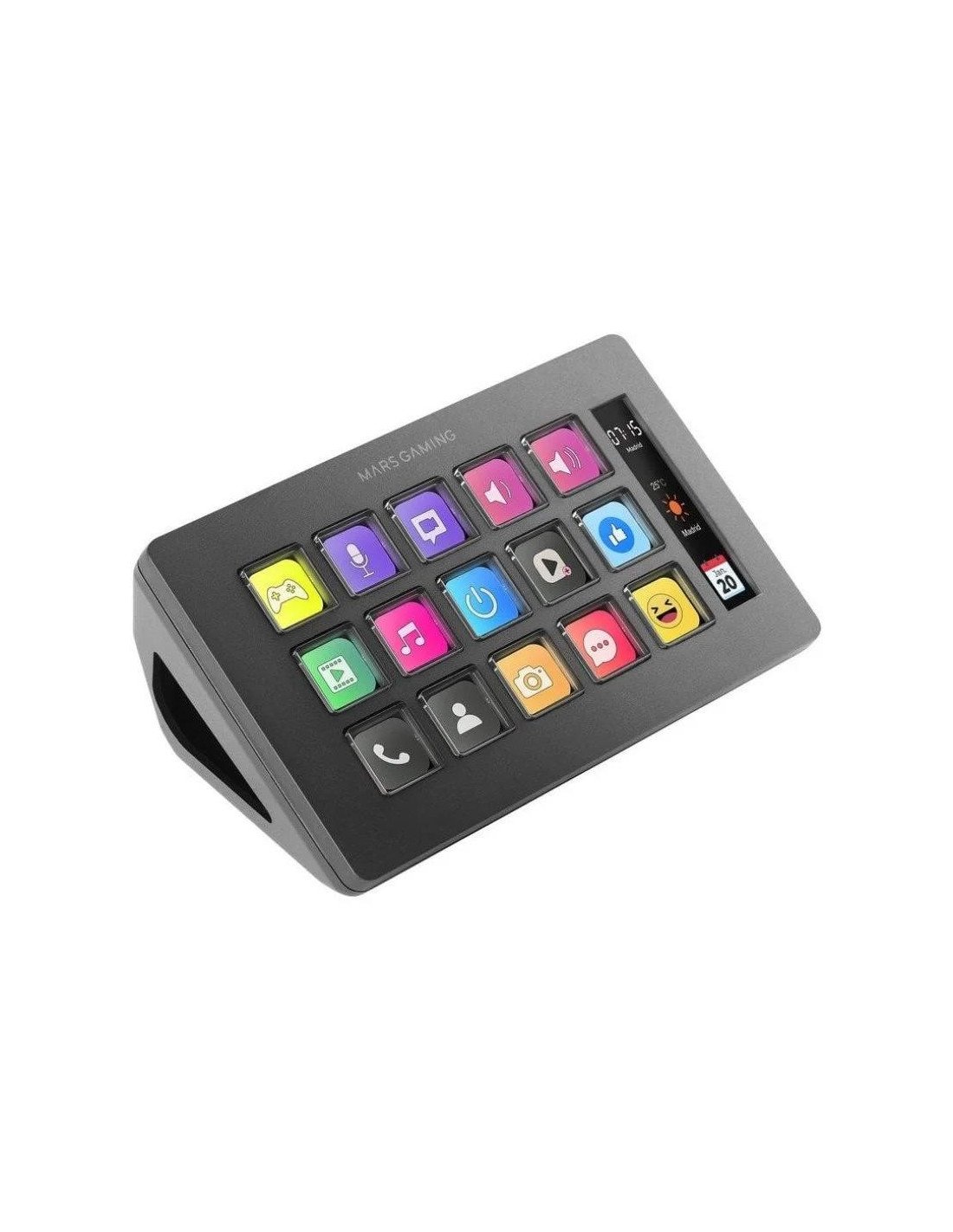 STREAM DECK MARS GAMING 15 TECLAS PERSONALIZABLES PANTALLA LCD BLACK