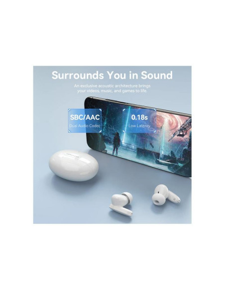 AURICULARES VENTION BLUETOOTH 5.3 TRUE WIRELESS 7 HORAS BLUE