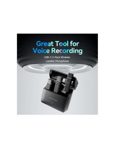 MICROFONO VENTION USB-C LAVALIER 2 MICROFONOS PINZA WIRELESS 2