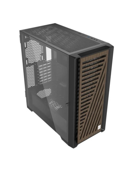 CAJA ORDENADOR GAMING PHOENIX ARTISAN NOBLE BLACK FRONTAL MADERA ATX