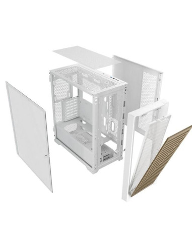 CAJA ORDENADOR GAMING PHOENIX ARTISAN NOBLE WHITE FRONTAL MADERA ATX
