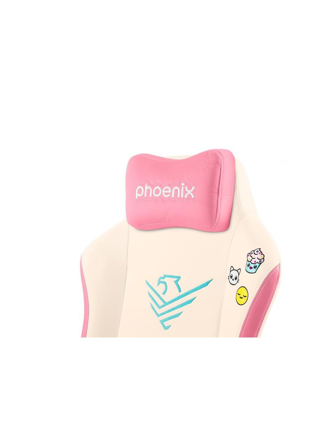 SILLA GAMING PHOENIX NOVA CUERO CREAM EDITION WHITE/PINK