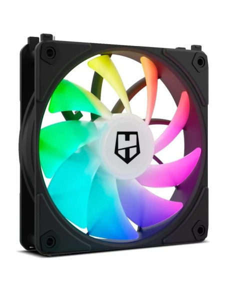 PACK 3 VENTILADORES 12CM NOX HUMMER EASYLINK ARGB PWM BLACK