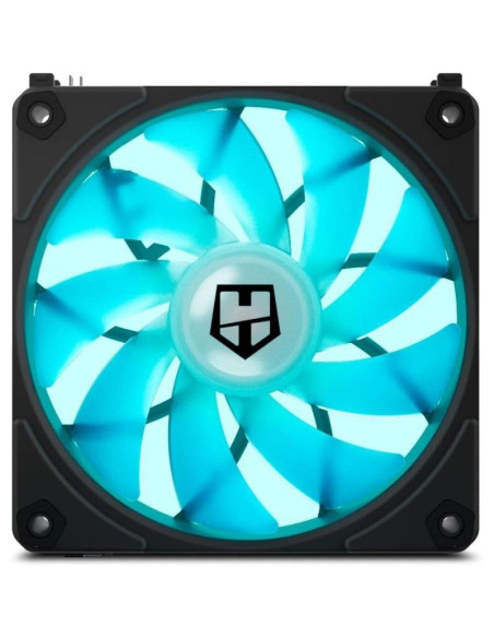 PACK 3 VENTILADORES 12CM NOX HUMMER EASYLINK ARGB PWM BLACK