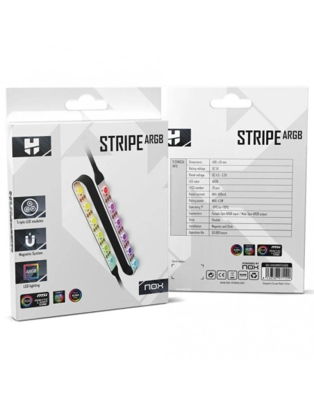 TIRA LED NOX HUMMER STRIPES ARGB 400X10MM