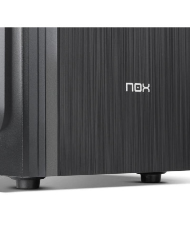 CAJA ORDENADOR NOX LITE 010 ATX DVD BLACK + FUENTE 500W