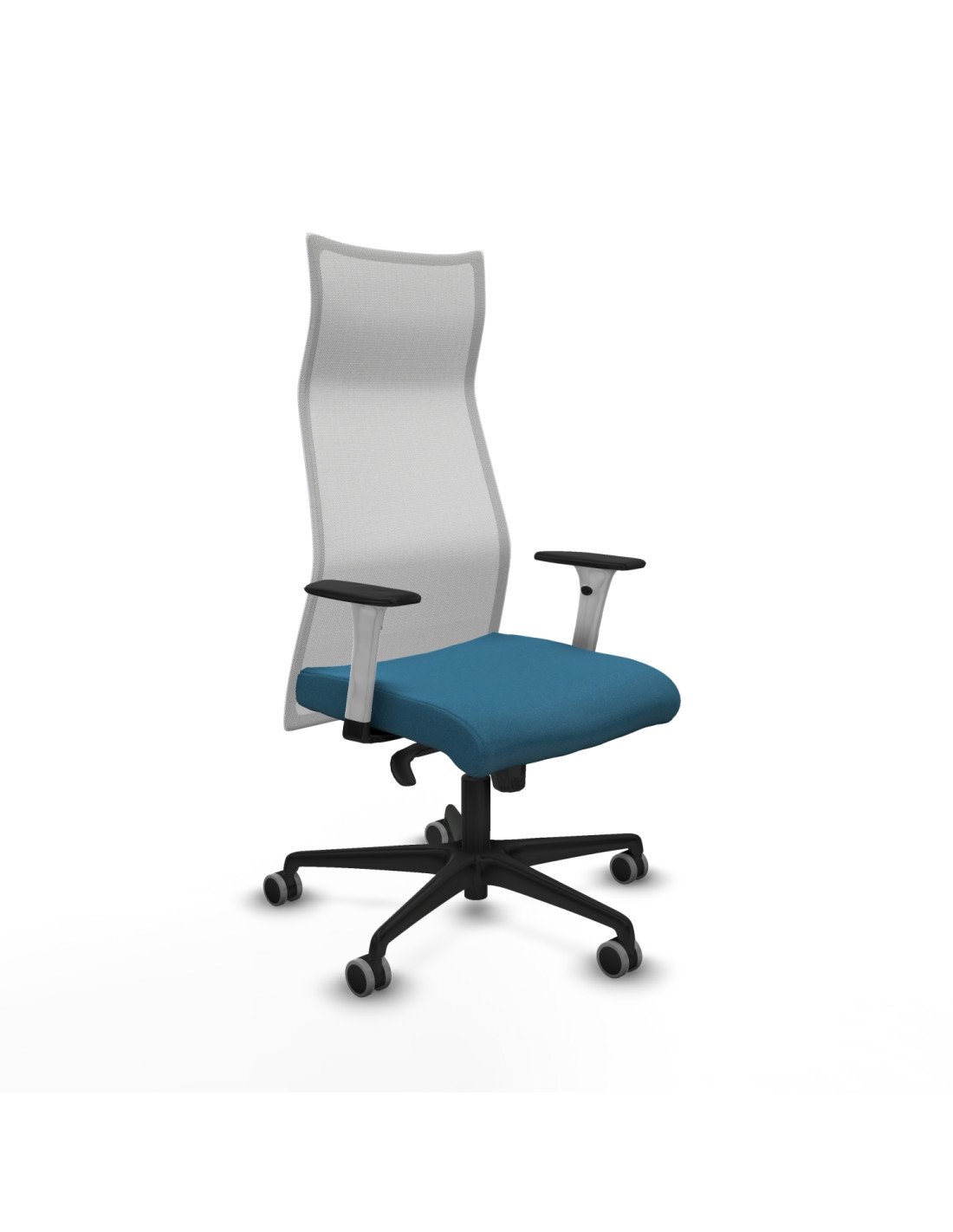 Piqueras y Crespo Albacete malla sincro malla blanca bali verde petroleo brazos blancos base nailon ruedas 65mm engomadas