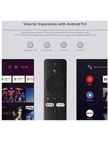 ANDROID TV XIAOMI MI STICK QUAD 1GB/8GB HDMI BLUETOOTH