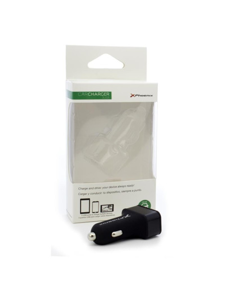 CARGADOR COCHE SMARTPHONE PHOENIX 5V 3x USB 7.2A