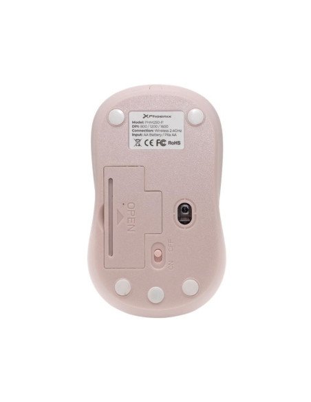 RATON PHOENIX 2.4 GHz 1600DPI WIRELESS PINK