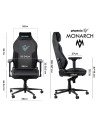 SILLA GAMING PHOENIX TELA MONARCH TALLA R BLACK/BLUE