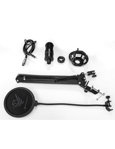 MICROFONO PHOENIX PROFESIONAL + BRAZO ARTICULADO + FILTRO ANTIPOP JACK