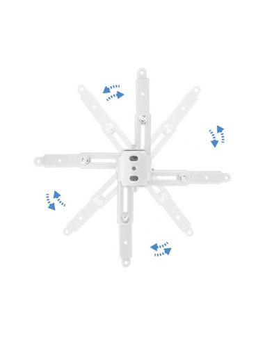 SOPORTE PROYECTOR TOOQ TECHO INCLINABLE WHITE