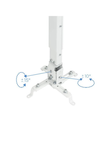SOPORTE PROYECTOR TOOQ TECHO INCLINABLE WHITE