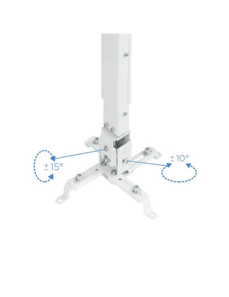 SOPORTE PROYECTOR TOOQ TECHO INCLINABLE WHITE
