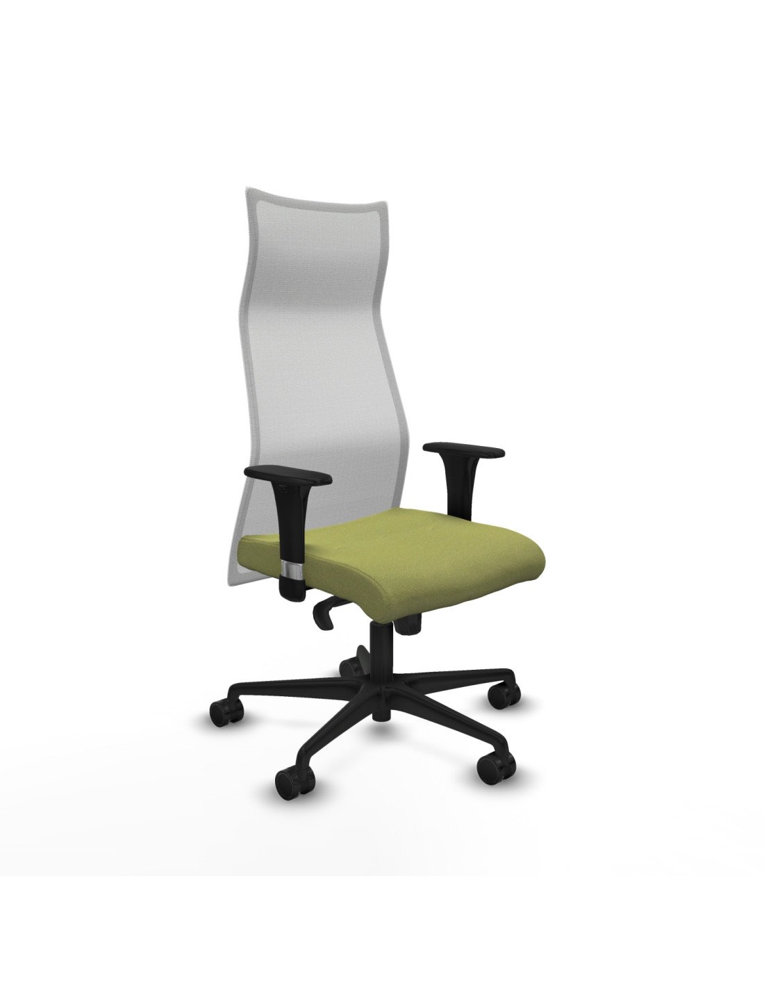 Piqueras y Crespo Albacete malla sincro malla blanca bali verde oliva brazos 1D base nailon ruedas 65 mm nailon