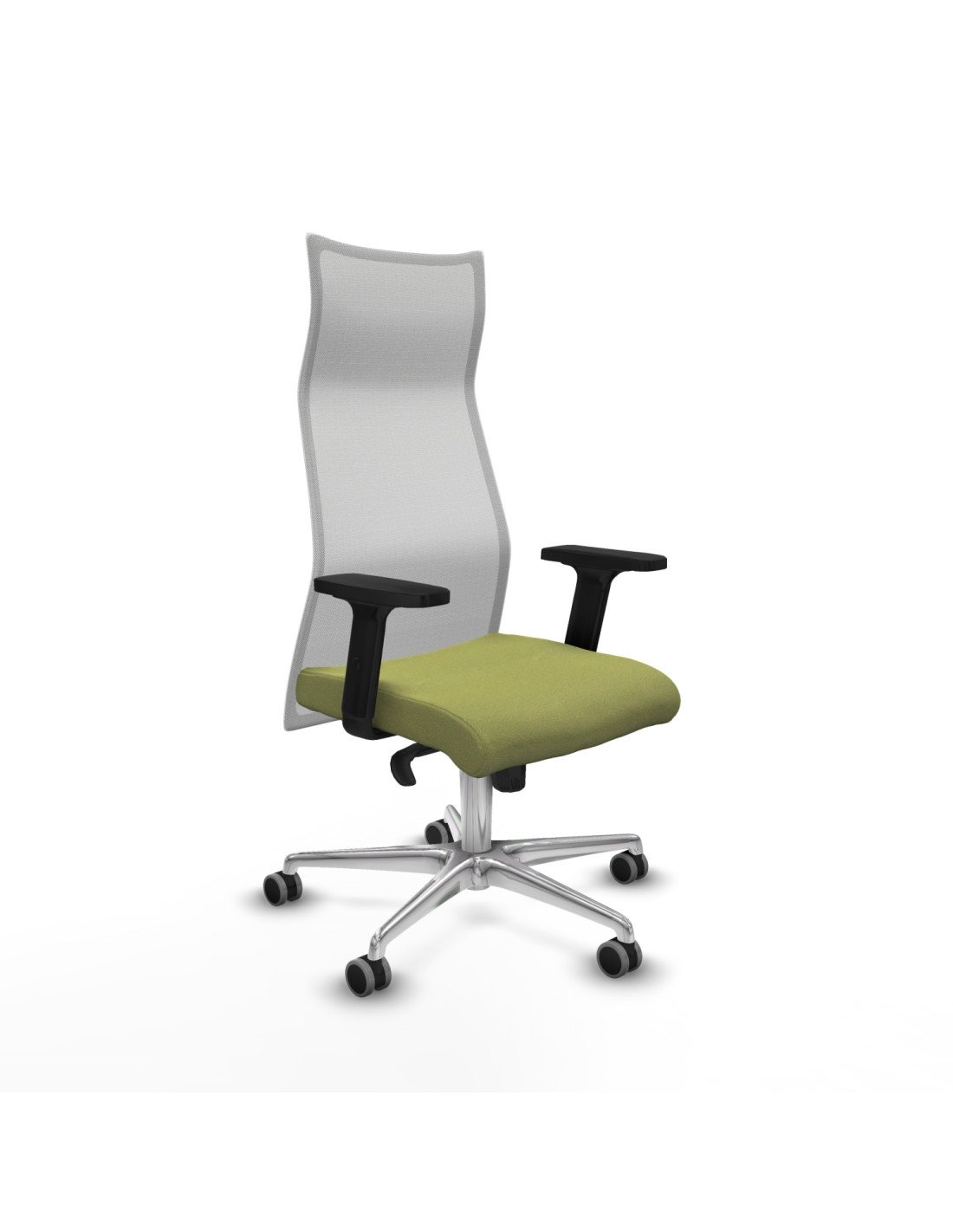 Piqueras y Crespo Albacete malla sincro malla blanca bali verde oliva brazos 2D base aluminio ruedas 65mm engomadas