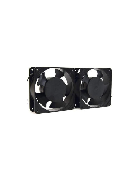 VENTILADOR DOBLE 12 CM POWERGREEN ARMARIO RACK