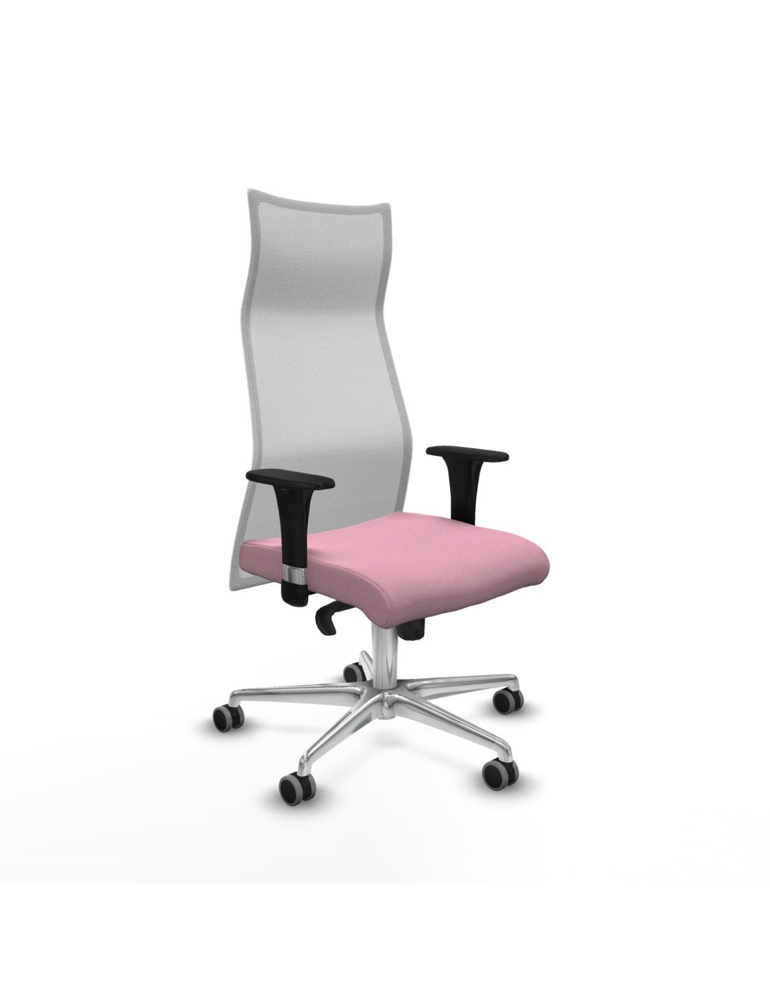 Piqueras y Crespo Albacete malla sincro malla blanca bali rosa brazos 1D base aluminio ruedas 65mm engomadas